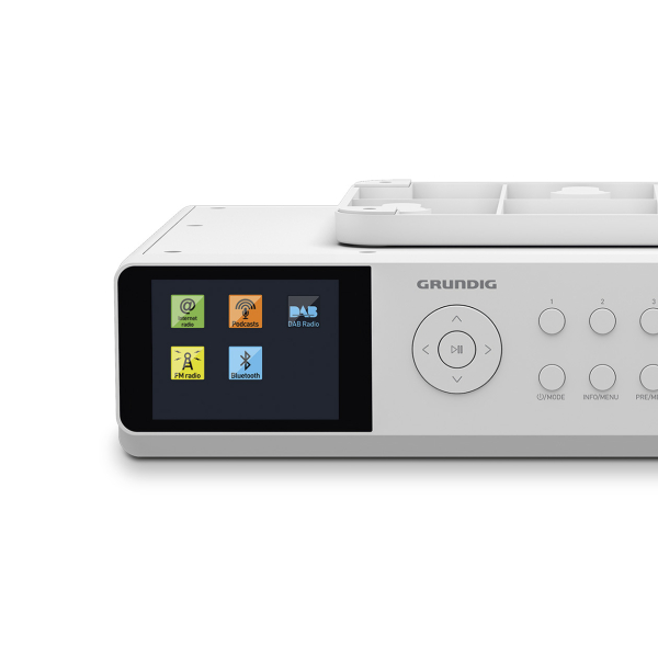 Grundig DKR 3000 BT Werkplek Digitaal Wit - Afbeelding 4