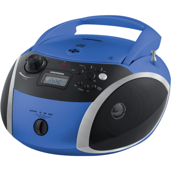 Grundig GRB 3000 BT Digitaal 3 W FM Zwart, Blauw, Zilver MP3 afspelen