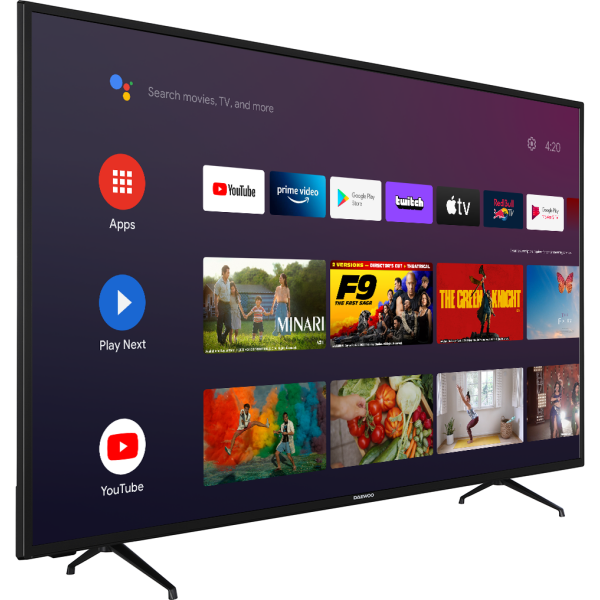Daewoo Android Smart 4K QLED TV D50DM55UQPMS (2024) 50"