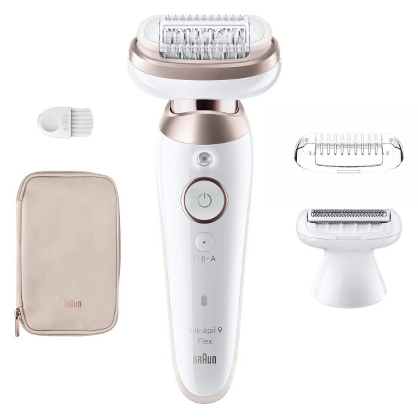 Braun Silk-épil 9 Flex 9-030 3D 40 pincetten Roze, Wit