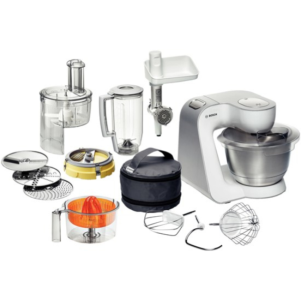 Bosch Styline keukenmachine 900 W 3,9 l Roestvrijstaal, Wit