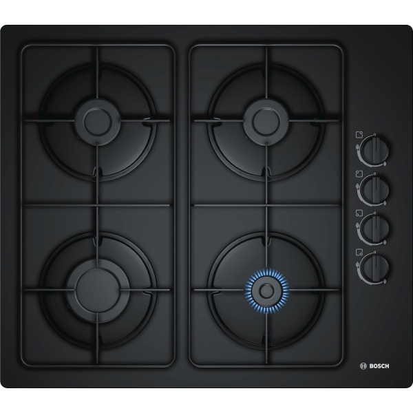 Bosch Serie 2 POP6B6B80 kookplaat Zwart Ingebouwd Gaskookplaat 4 zone(s)