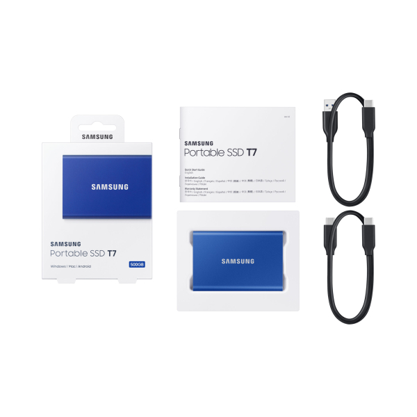 Samsung Portable SSD T7 500 GB Blauw - Afbeelding 12