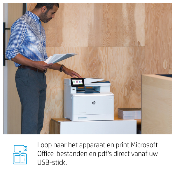 HP Color LaserJet Pro MFP M479fnw, Printen, kopiëren, scannen, fax, e-mail, Scannen naar e-mail/pdf; ADF voor 50 vel ongekruld - Afbeelding 7