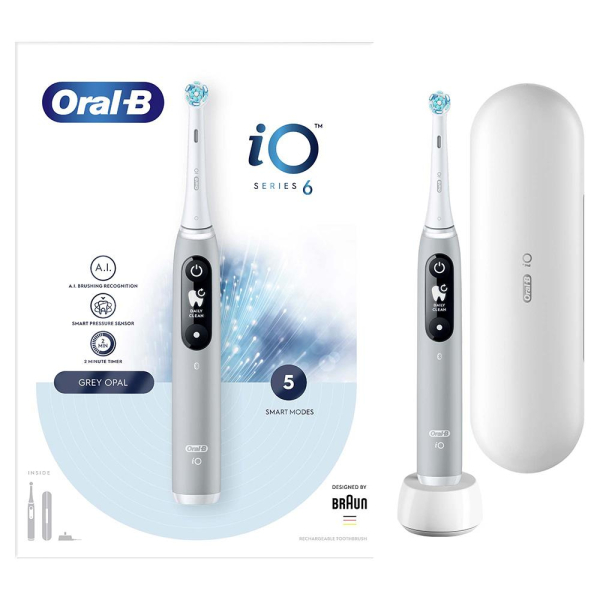 Oral-B iO 4210201381686 elektrische tandenborstel Roterende tandenborstel Grijs - Afbeelding 2