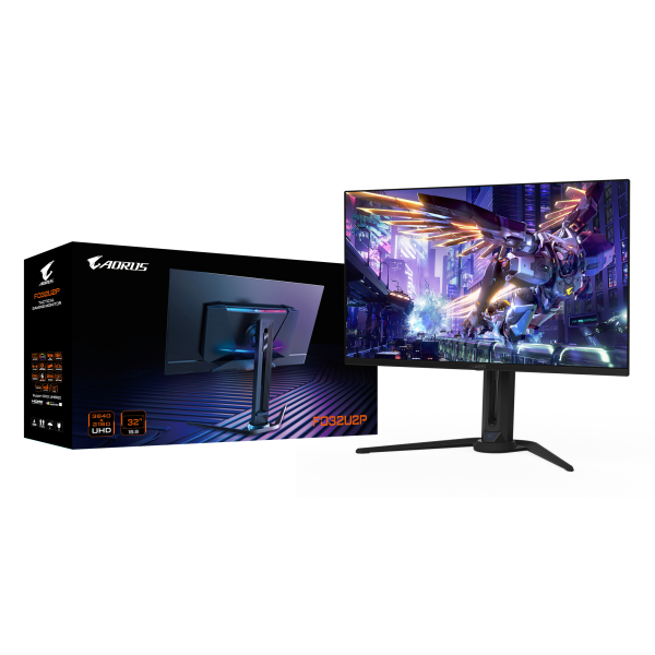 GIGABYTE FO32U2P computer monitor 80 cm (31.5") 3840 x 2160 Pixels 4K Ultra HD OLED Zwart - Afbeelding 7