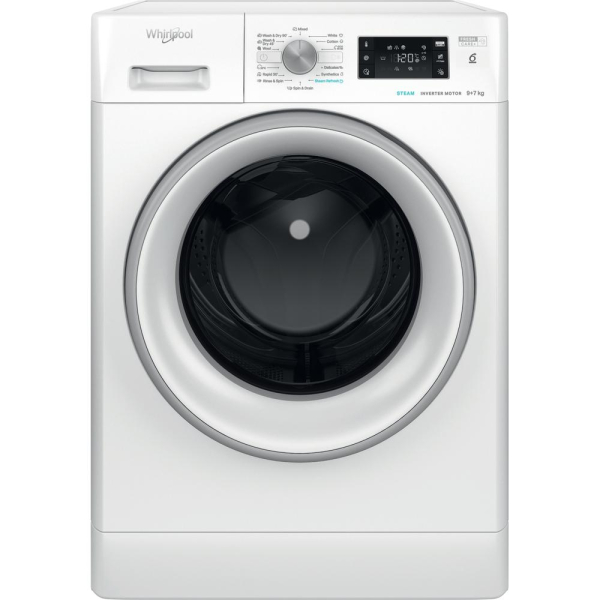 Whirlpool FFWDB 976258 SV EE Was-droogcombinatie Vrijstaand Voorbelading Wit E - Afbeelding 2