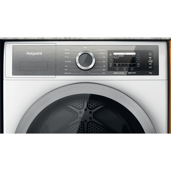 Hotpoint Ariston H8 D94WB EU wasdroger Vrijstaand Voorbelading 9 kg A+++ Wit - Afbeelding 2