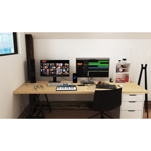 i-tec CADUAL4KDOCK laptop dock & poortreplicator Bedraad USB 3.2 Gen 1 (3.1 Gen 1) Type-C Zwart, Turkoois - Afbeelding 8