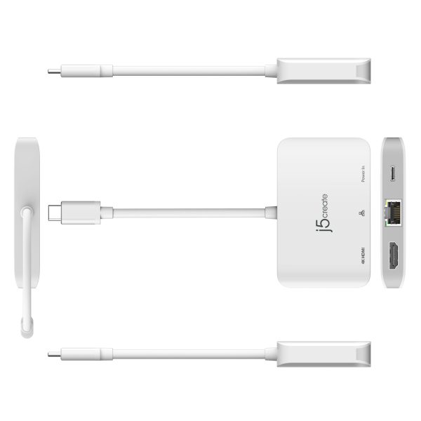 j5create JCA351-N USB-C® naar 4K HDMI™-ethernetadapter - Afbeelding 4
