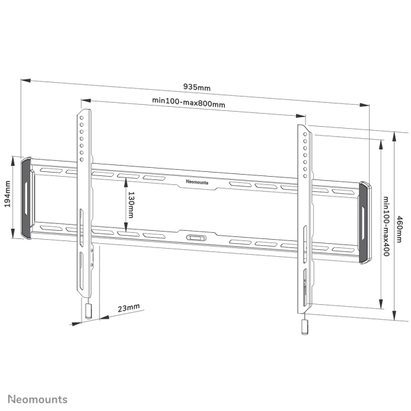 Neomounts tv wandsteun - Afbeelding 16