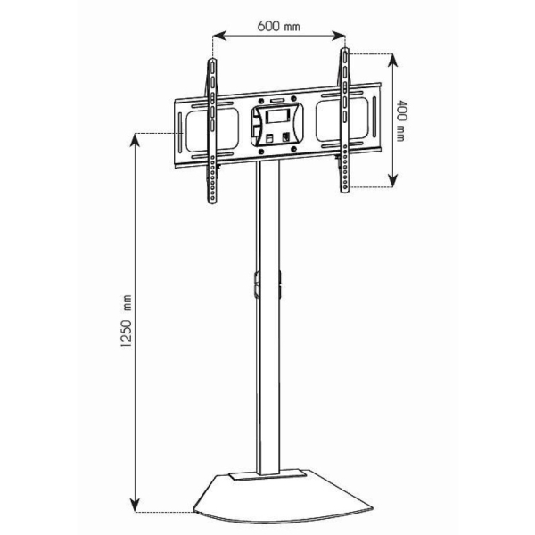 Techly ICA-TR12 tv-bevestiging 177,8 cm (70") Zwart - Afbeelding 3