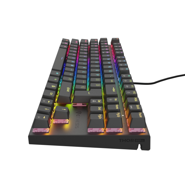 GENESIS Thor 303 TKL toetsenbord Gamen USB QWERTY Spaans Zwart - Afbeelding 2