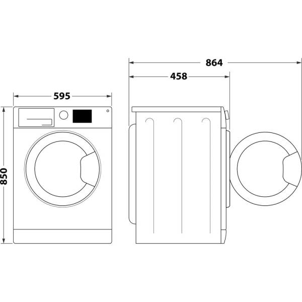 Whirlpool WRBSS 6249 W EU wasmachine Voorbelading 6 kg 1200 RPM Wit - Afbeelding 9