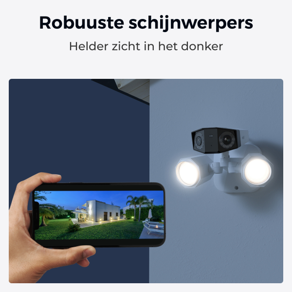 Reolink Floodlight Series F750P - 4K PoE-camera met dubbele lens, 180° panoramisch zicht, krachtige schijnwerpers, slimme detectie - Afbeelding 3