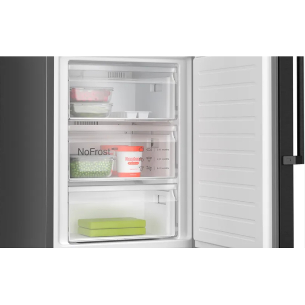 Bosch Serie 4 KGN39OXBT koel-vriescombinatie Vrijstaand 363 l B Zwart - Afbeelding 5