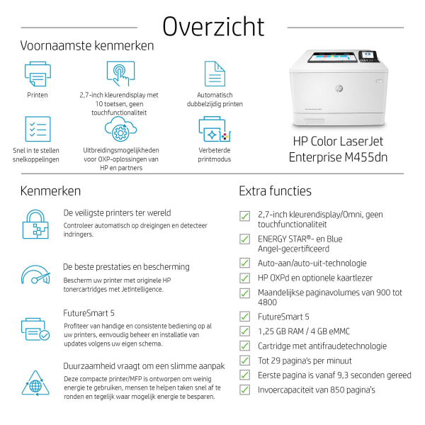 HP Color LaserJet Enterprise M455dn