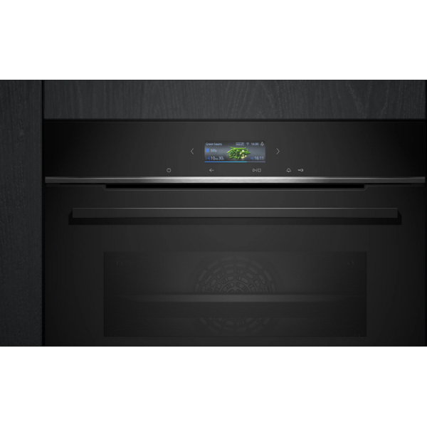 Siemens iQ700 HB734G1B1 oven 71 l 3600 W Zwart - Afbeelding 2