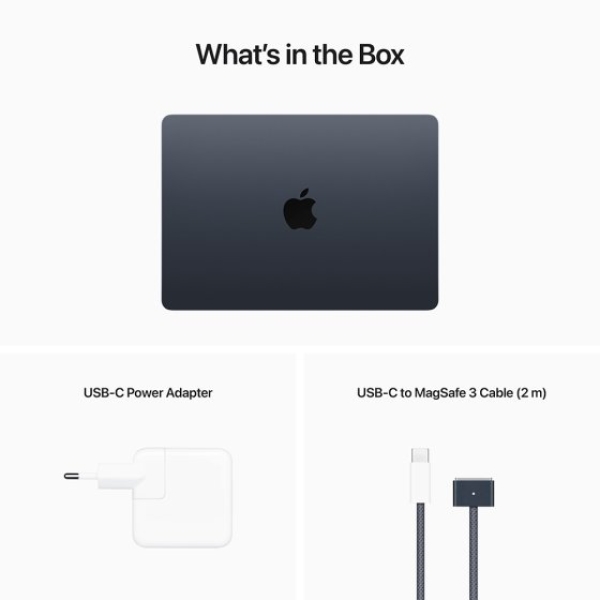 Apple MacBook Air 13-inch : M2 chip with 8-core CPU and 8-core GPU, 16GB, 256GB - Midnight - Afbeelding 5