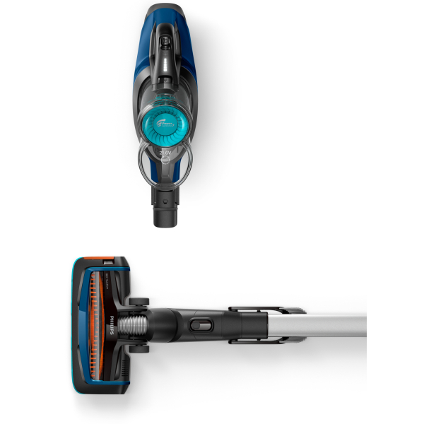 Philips SpeedPro Aqua FC6719/01 steelstofzuiger & elektrische bezem Batterij/Accu Droog en nat Zakloos 0,4 l Zwart, Blauw - Afbeelding 7