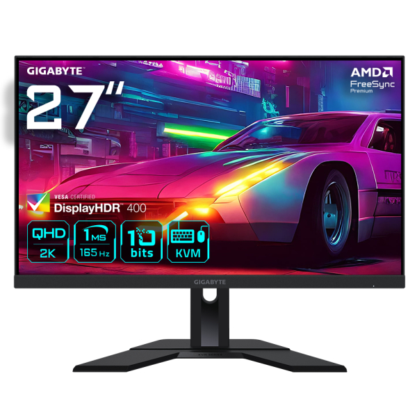 GIGABYTE M27Q computer monitor 68,6 cm (27") 2560 x 1440 Pixels Quad HD LED Zwart