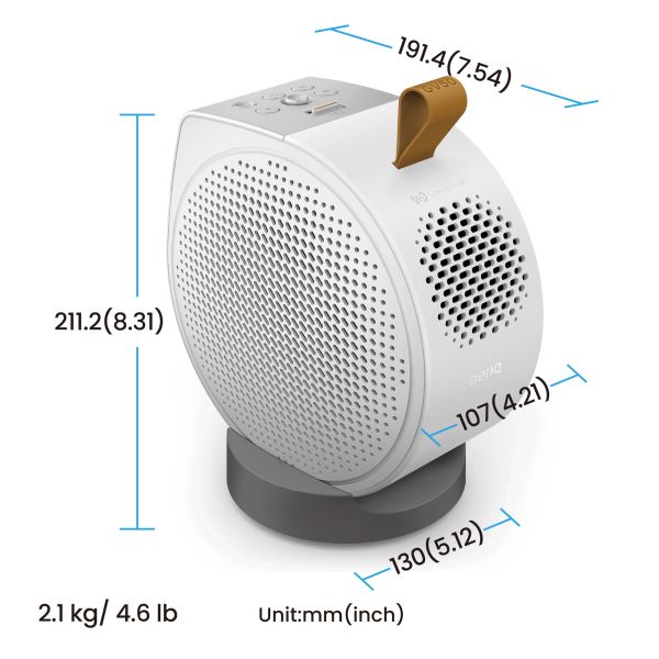 BenQ GV50 Projector met normale projectieafstand 500 ANSI lumens DLP 1080p (1920x1080) Wit - Afbeelding 5
