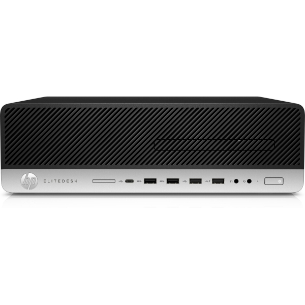 T1A HP EliteDesk 800 G3 Refurbished Intel® Core™ i5 i5-7500 8 GB DDR4-SDRAM 240 GB SSD Windows 10 Pro SFF PC Zwart, Zilver