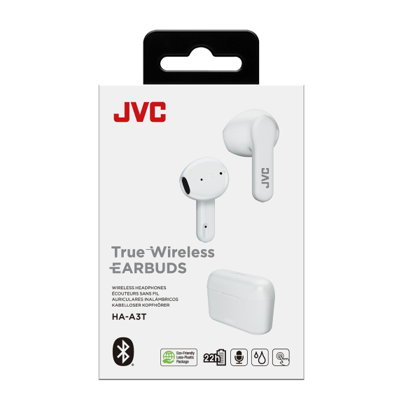 JVC HA-A3T Headset True Wireless Stereo (TWS) In-ear Oproepen/muziek Bluetooth Wit - Afbeelding 4