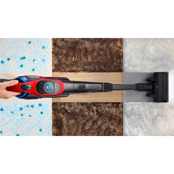 Bosch BCS1041PET steelstofzuiger & elektrische bezem Batterij/Accu Droog HEPA Zakloos 0,4 l 23,5 W Zwart, Rood 4 Ah - Afbeelding 7