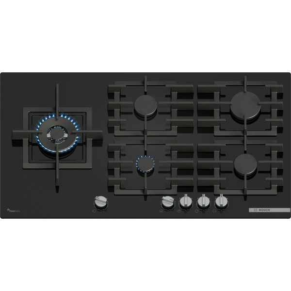 Bosch Serie 6 PPM9A6I40 kookplaat Zwart Ingebouwd 90 cm Gaskookplaat 5 zone(s)