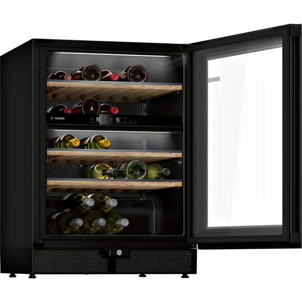 Bosch Serie 6 KWK16ABGB wijnkoeler Compressorwijnkoeler Vrijstaand Zwart 44 fles(sen) - Afbeelding 2
