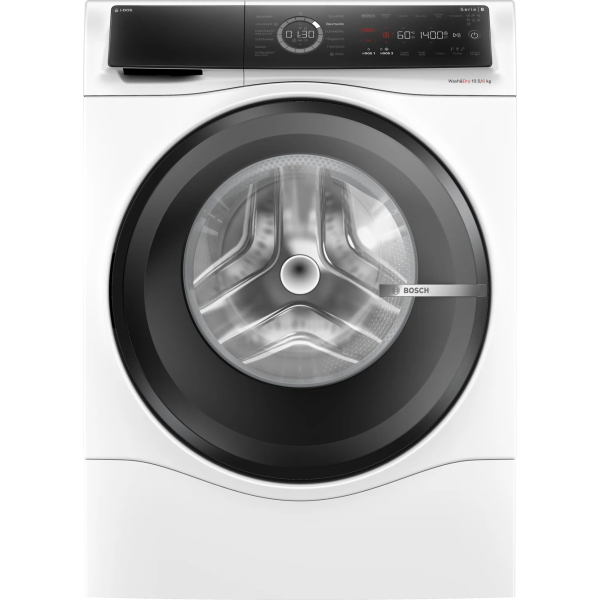 Bosch Serie 8 WNC254A40 Was-droogcombinatie Vrijstaand Voorbelading Wit D