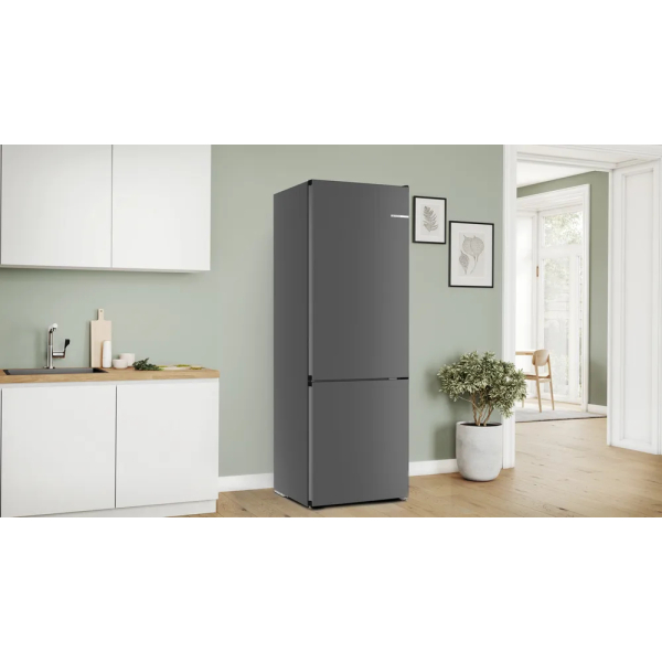 Bosch Serie 4 KGN49OCAF koel-vriescombinatie Vrijstaand 311 l A Antraciet - Afbeelding 2