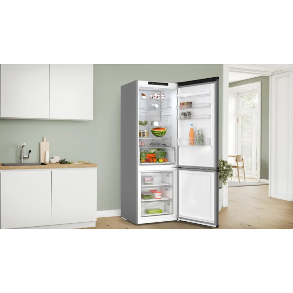 Bosch Serie 4 KGN49OCAF koel-vriescombinatie Vrijstaand 311 l A Antraciet - Afbeelding 3