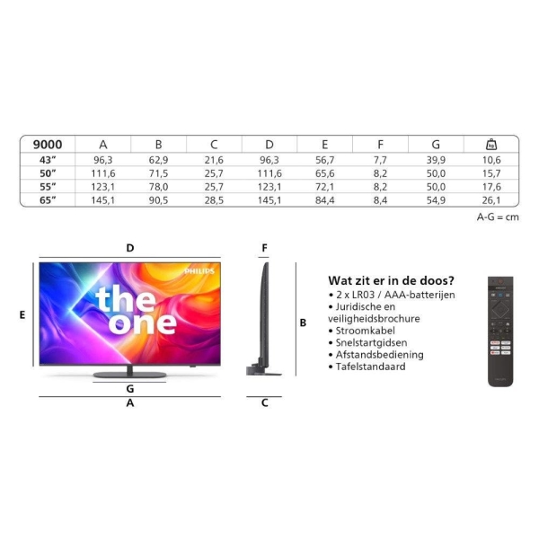 Philips Ambilight 75" 75PUS9000 QLED 4K Smart XXL TV 75" (2025) - Afbeelding 5