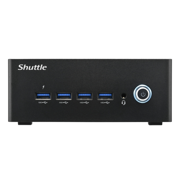 Shuttle Nano PC NT10H5, Intel Core Ultra 5 125H, Intel Arc graphics, 2xHDMI, 2xUSB 4.0 (DP), 2x2.5Gbit LAN, incl. VESA, 24/7 permanent gebruik - Afbeelding 2