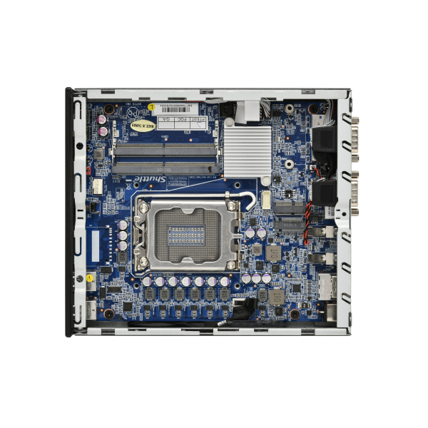 Shuttle Slim PC DH770 , S1700, 2x HDMI, 2x DP , 2x 2.5G LAN, 2x COM, 8x USB, 1x 2.5", 2x M.2, 24/7 permanent gebruik, incl. VESA - Afbeelding 6